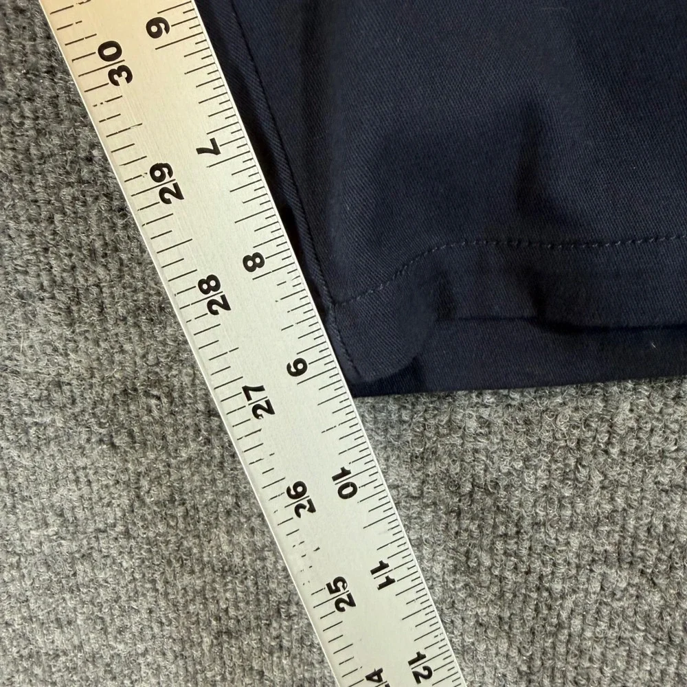 IZOD Girls Navy Blue Skinny Bermuda School Uniform Shorts Size 9 ZJE0013P